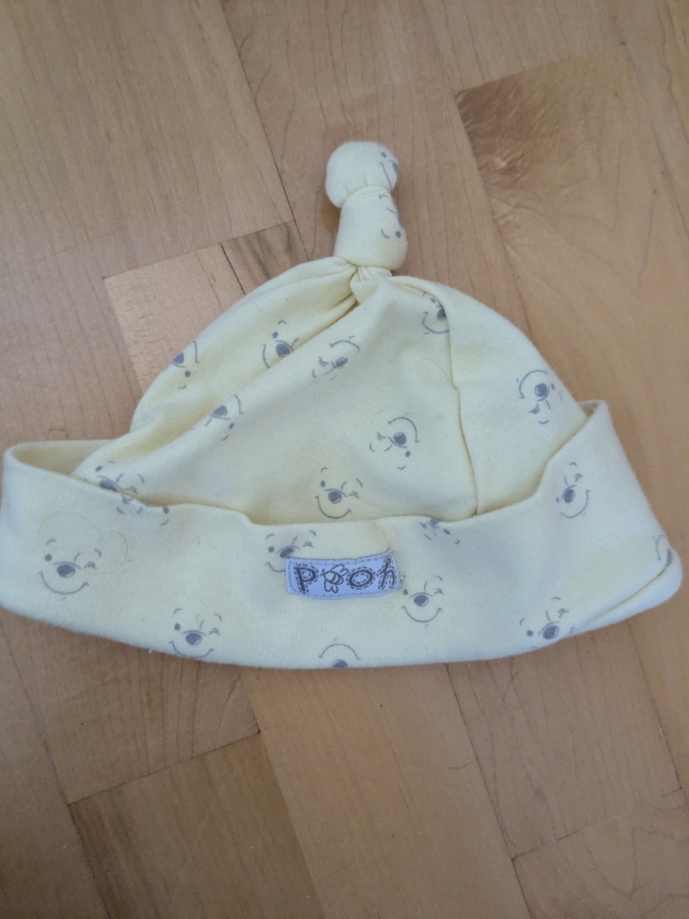 🦋5/25$ Disney Yellow Pooh Knot Baby Hat